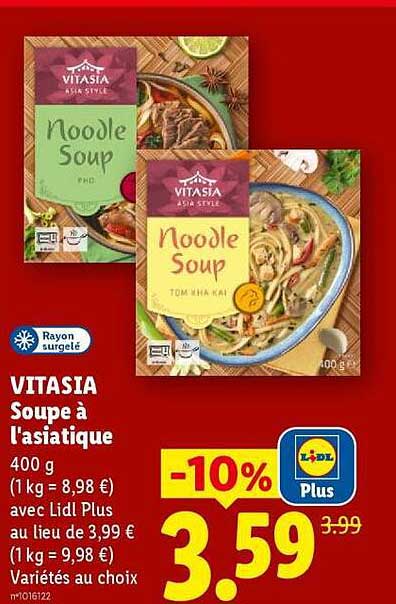 VITASIA Soupe à l'asiatique 400 g