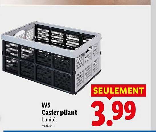 W5 Casier pliant