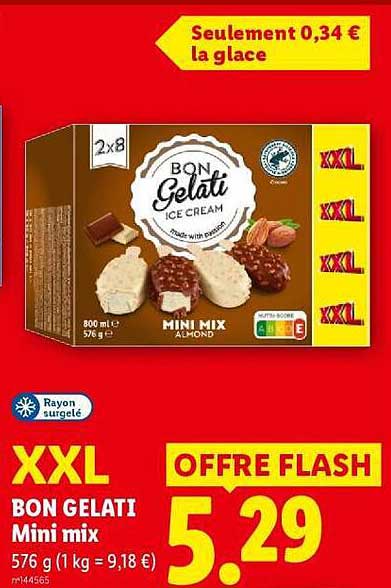 XXL BON GELATI Mini mix 576 g (1 kg = 9,18 €)