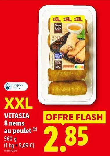 XXL VITASIA 8 nems au poulet