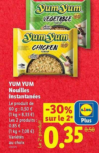 YUM YUM Nouilles instantanées
