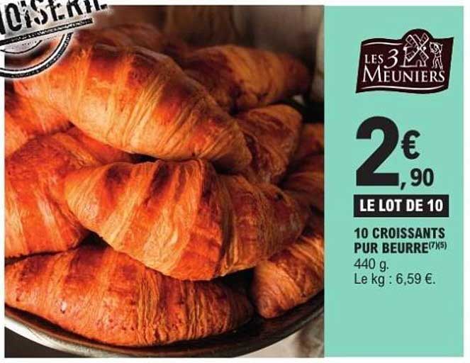10 CROISSANTS PUR BEURRE