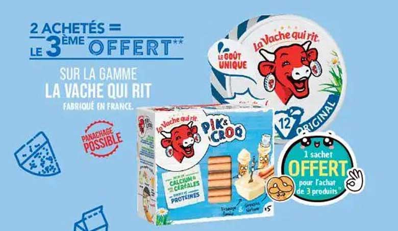 2 ACHETÉS = LE 3ème OFFERT** SUR LA GAMME LA VACHE QUI RIT