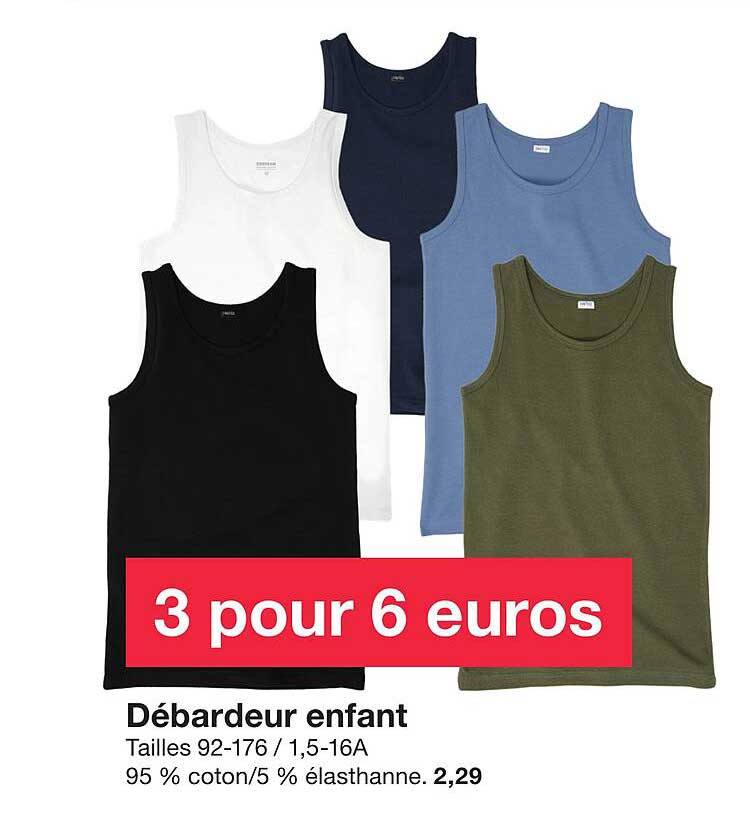 3 pour 6 euros