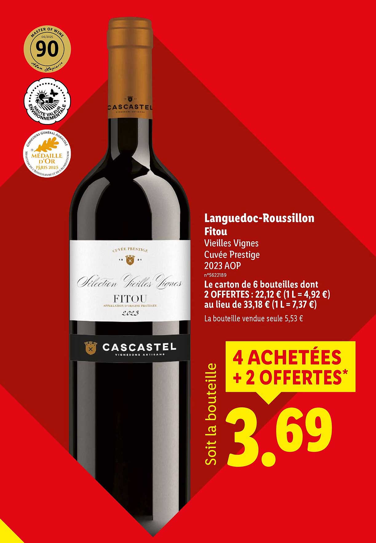 4 ACHETÉES + 2 OFFERTES*