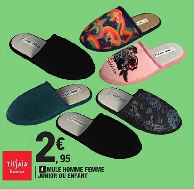 4 MULE HOMME FEMME JUNIOR OU ENFANT