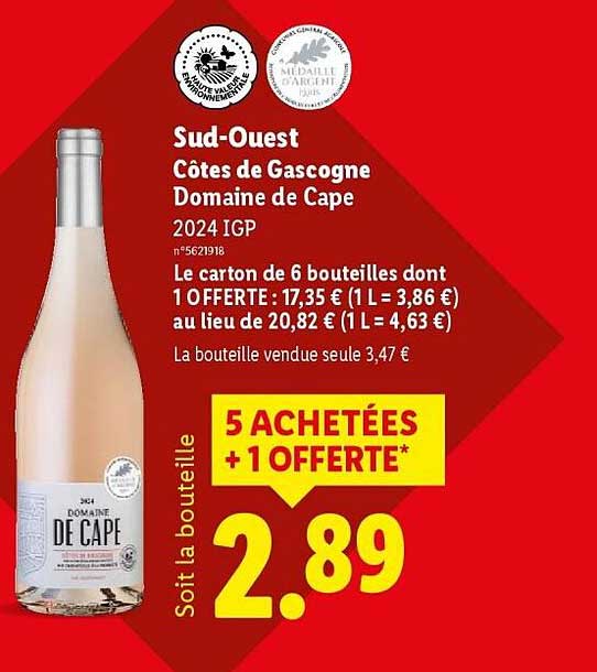 5 ACHETÉES + 1 OFFERTE*