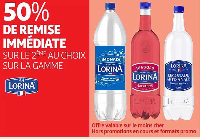 50% DE REMISE IMMÉDIATE SUR LE 2ÈME AU CHOIX SUR LA GAMME