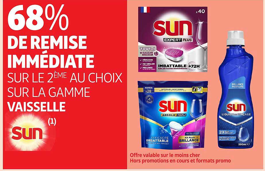 68% DE REMISE IMMÉDIATE SUR LE 2ÈME AU CHOIX SUR LA GAMME VAISSELLE