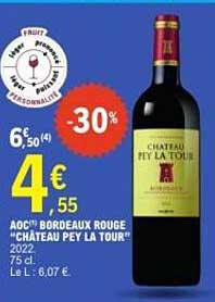AOC Bordeaux Rouge "Château Pey La Tour" 2022