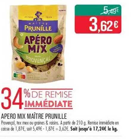 APÉRO MIX MAÎTRE PRUNILLE