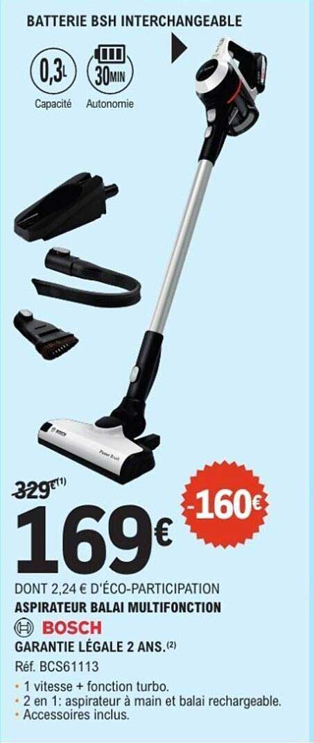 Aspirateur balai multifonction Bosch