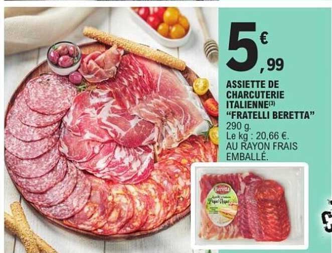 ASSIETTE DE CHARCUTERIE ITALIENNE "FRATELLI BERETTA"