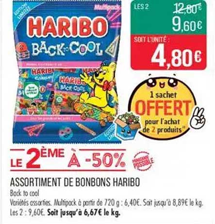 ASSORTIMENT DE BONBONS HARIBO