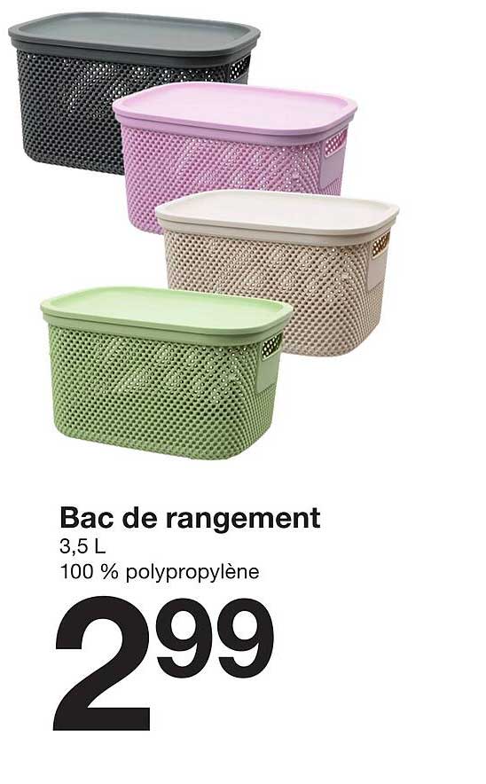 Bac de rangement