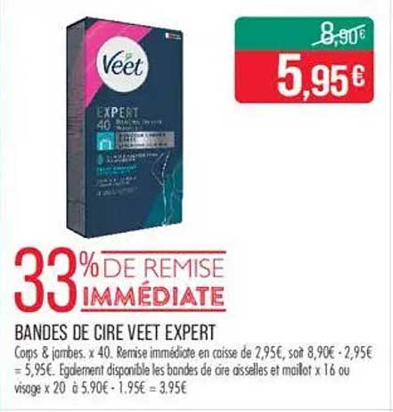 BANDES DE CIRE VEET EXPERT