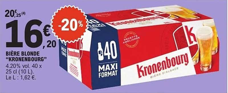 BIÈRE BLONDE “KRONENBOURG”