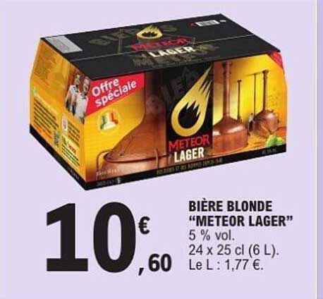 BIÈRE BLONDE “METEOR LAGER”