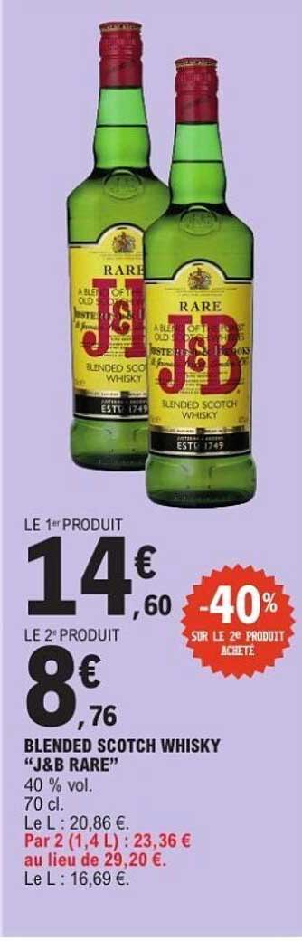 BLENDED SCOTCH WHISKY "J&B RARE"