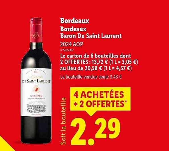 Bordeaux Baron De Saint Laurent