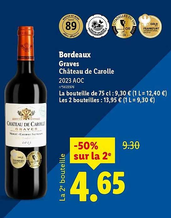 Bordeaux Graves Château de Carolle 2023 AOC