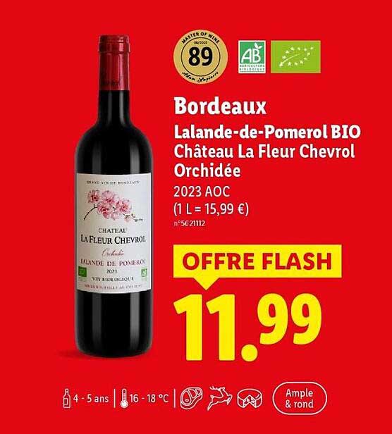 Bordeaux Lalande-de-Pomerol BIO Château La Fleur Chevrol Orchidée
