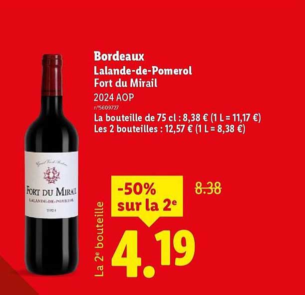 Bordeaux Lalande-de-Pomerol Fort du Mirail 2024 AOP