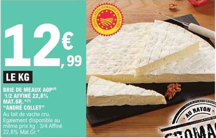 BRIE DE MEAUX AOP 1/2 AFFINÉ 22,8% MAT.GR.