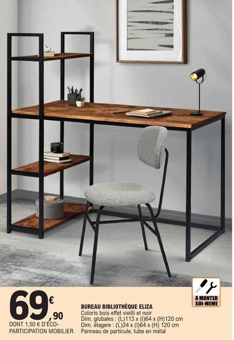 BUREAU BIBLIOTHÈQUE ELIZA