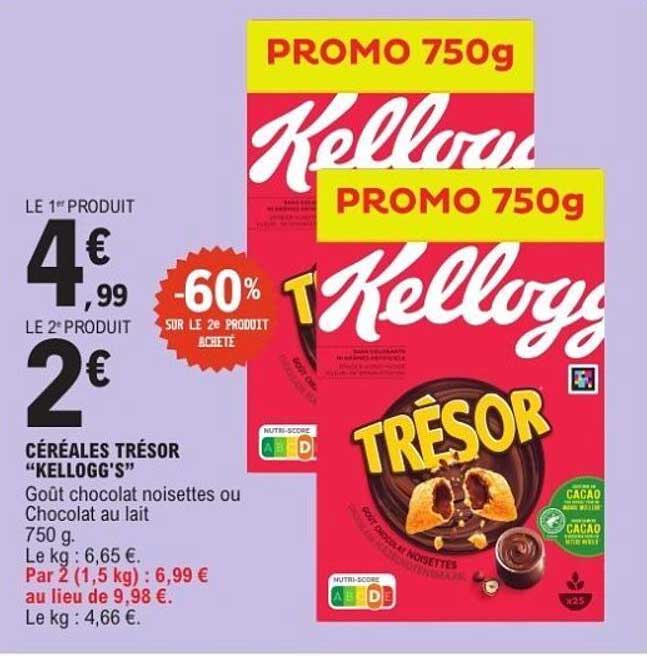 CÉRÉALES TRÉSOR “KELLOGG'S”