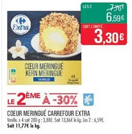 COEUR MERINGUÉ CARREFOUR EXTRA