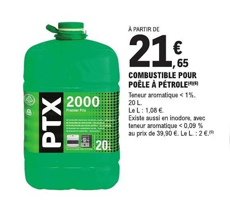 COMBUSTIBLE POUR POÊLE À PÉTROLE