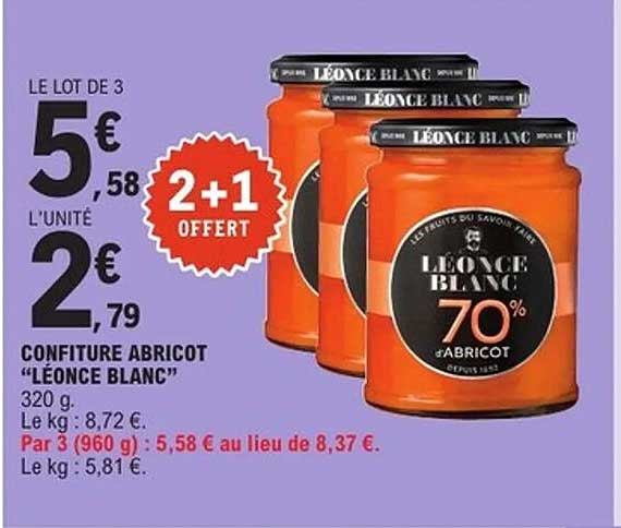 Confiture Abricot 'Léonce Blanc'