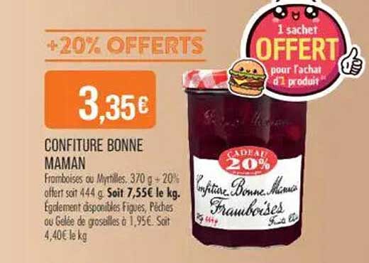 CONFITURE BONNE MAMAN
