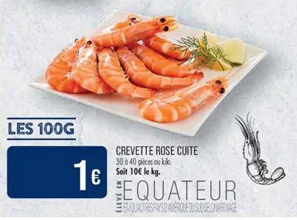 CREVETTE ROSE CUITE