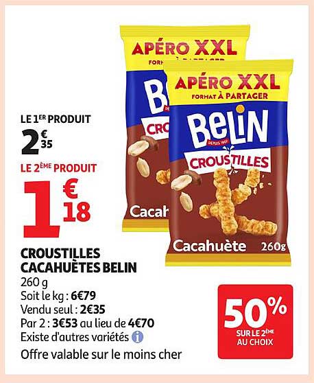 CROUSTILLES CACAHUÈTES BELIN
