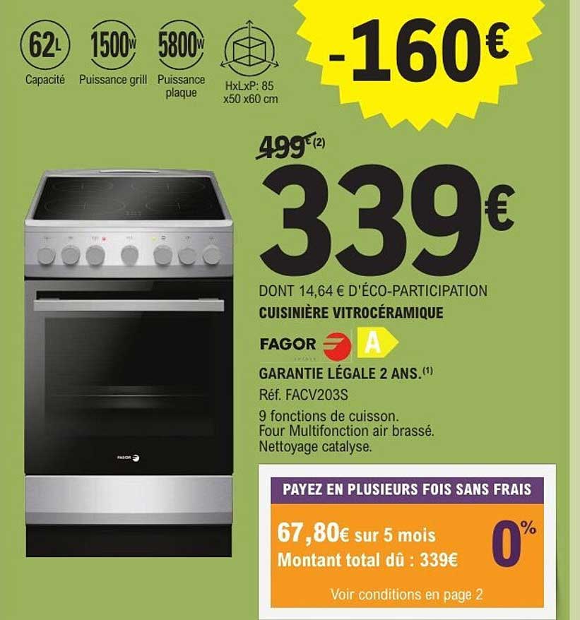 CUISINIÈRE VITROCÉRAMIQUE