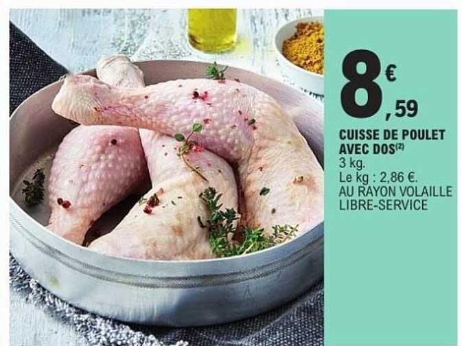 CUISSE DE POULET AVEC DOS