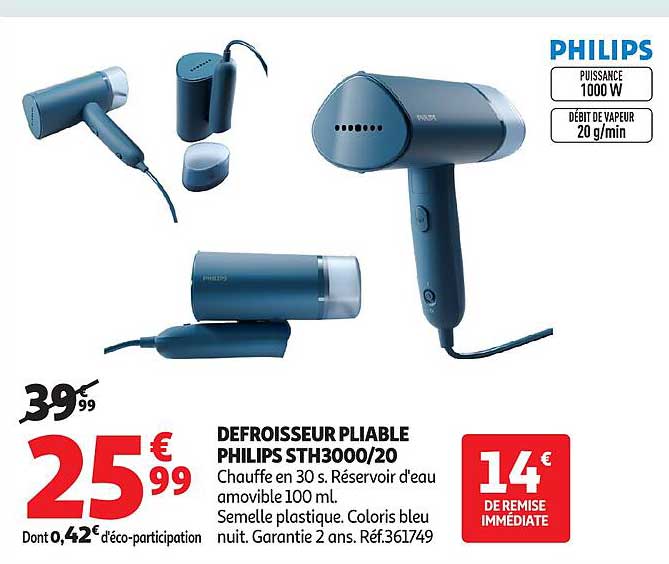 DEFROISSEUR PLIABLE PHILIPS STH3000/20