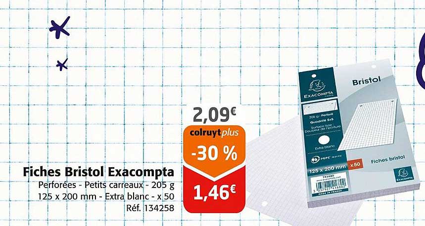 Fiches Bristol Exacompta