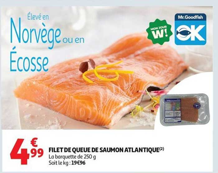 FILET DE QUEUE DE SAUMON ATLANTIQUE