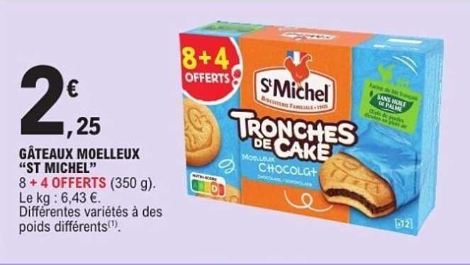 GÂTEAUX MOELLEUX “ST MICHEL”