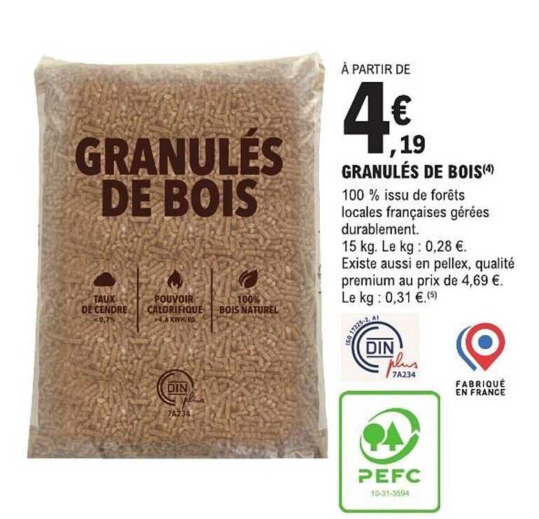 GRANULÉS DE BOIS