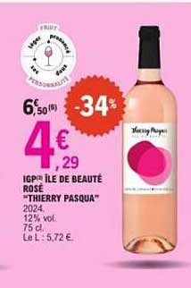 IGP ÎLE DE BEAUTÉ ROSÉ "THIERRY PASQUA"