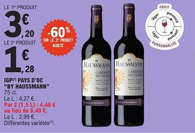 IGP PAYS D'OC "BY HAUSSMANN"