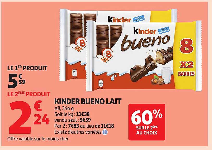 KINDER BUENO LAIT