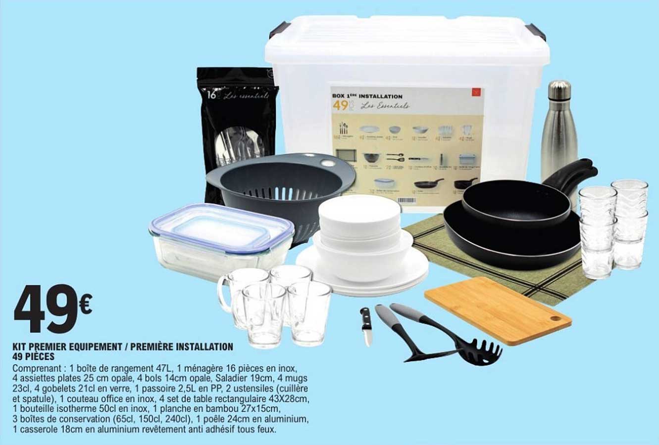 KIT PREMIER EQUIPEMENT / PREMIÈRE INSTALLATION 49 PIECES