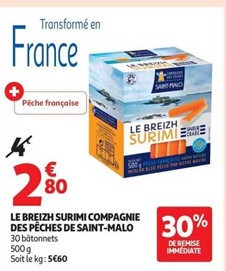 LE BREIZH SURIMI COMPAGNIE DES PÊCHES DE SAINT-MALO