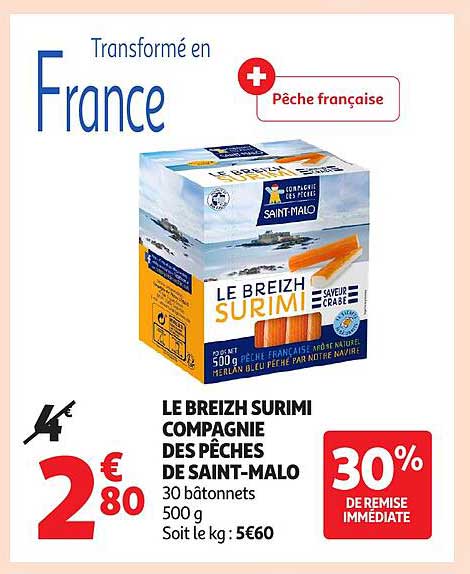LE BREIZH SURIMI COMPAGNIE DES PÊCHES DE SAINT-MALO
