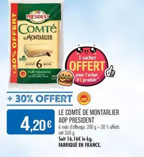 LE COMTÉ DE MONTARLIER AOP PRESIDENT